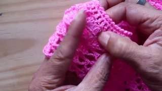 Vestido rosa tejido a crochet PARTE 1 DE 3 [upl. by Bethesda]