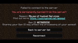 Permanently Banned on Hypixel for being Xylan [upl. by Jumbala]