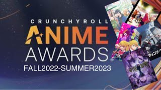 The 2023 Crunchyroll Anime Award Nominees are HERE [upl. by Asimaj]