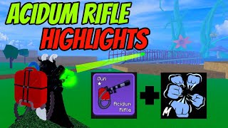 『ACIDUM RIFLE  Superhuman  Soul Cane Rework』 Skilled Build Montage  Blox Fruits  Kyuuru [upl. by Dirfliw]