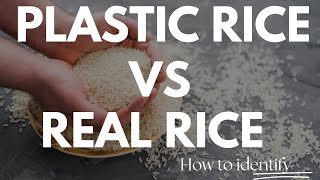 Plastic rice vs Real rice rice plasticrice ricerecipe [upl. by Mulcahy]