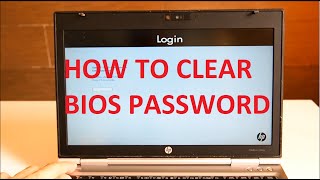 How to remove  clear BIOS password from HP Laptops [upl. by Arihsak]