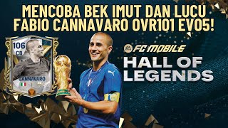 MENCOBA BEK IMUT DAN LUCU FABIO CANNAVARO OVR101 EVO5  FC Mobile Indonesia [upl. by Hamil764]