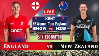 England Women Vs New Zealand Women  5th T20 Match Live Score ENGW vs NZW Live Commentary TOSS live [upl. by Esilehs517]