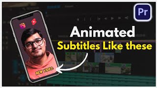 How to create Animated Subtitles in Premiere Pro Hindi  Lalit Mohan Pandey [upl. by Talbert]