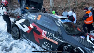 Takamoto Katsuta 🇯🇵 CRASH WRC Rally Monte Carlo 2024 wrc toyota rally [upl. by Etra]