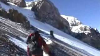 Aconcagua Climb Summit day  Mountain Expeditions [upl. by Eidoj]