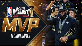 LeBron James Is The FirstEver NBA InSeason Tournament MVP🔥🏆 [upl. by Cohligan]