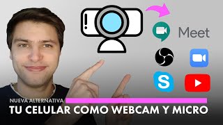 Cómo usar tu celular como webcam en tu PC por USB 2022  Zoom Google Meet Skype Messenger [upl. by Burnley]