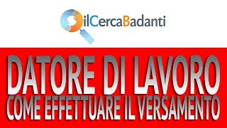 IL LIBRETTO FAMIGLIA 2019  DATORE DI LAVORO COME EFFETTUARE IL VERSAMENTO [upl. by Adnilahs]