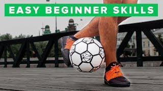 Learn 3 Easy Beginner Football Skills [upl. by Ignatz]