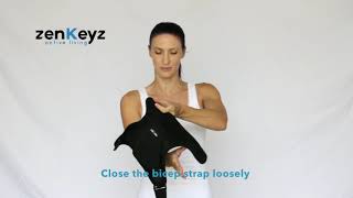 HOW TO PUT ON the ZenKeyz Shoulder brace  for Torn Rotator Cuff SupportTendonitis Dislocation [upl. by Rahal]