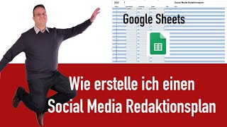 Google Sheet Wie erstelle ich einen Social Media Redaktionsplan Contentplan [upl. by Neelrihs]