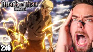 I Am Blown Away  AOT S2 E5E6 REACTION [upl. by Garda318]