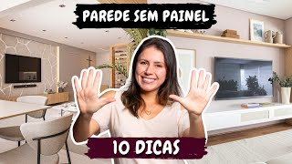 COMO DECORAR A PAREDE DA TV SEM PAINEL [upl. by Blithe803]