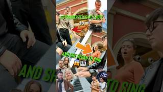 With 4 NOTES this guy created a Piano Song and SHE began to SING😱🎹 publicpiano reaction piano [upl. by Ehgit]