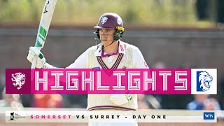 HIGHLIGHTS Tom Banton scores majestic century as honours even on day one [upl. by Asssilem]