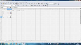 open office calc [upl. by Neerac]