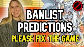 YuGiOh Banlist Predictions  Will They Fix The Game Summer 2024  SP Giveaway [upl. by Annaed]