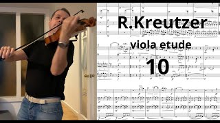 R KREUTZER 🟥 amp10  violin amp viola ETUDE SCORE [upl. by Donadee]