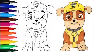 How to Draw RubbleHead from Paw Patrol  Easy amp Fun Drawing  art drawing pawpatrol cartoon [upl. by Eemaj]