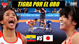 EN VIVO NARRACION ECUATORIANA TIGRA YEPEZ MEDALLA DE PLATA 🇪🇨  LUCHA 53KG JJOO PARIS 2024 [upl. by Anwat]