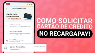 NOVO CARTÃO DE CRÉDITO RECARGAPAY COM 15 DE CASHBACK EM TODAS AS COMPRAS [upl. by Yrrag]