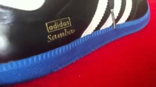 Adidas Samba soccer 1stedition  blue sole  size12 [upl. by Bolan]