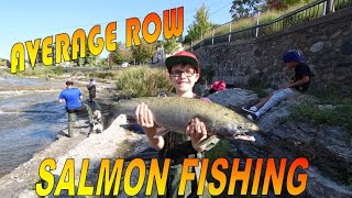 Salmon fishing on the Ganaraska river in Port Hope Ontario Canada 2016 Salmon Run [upl. by Einre]