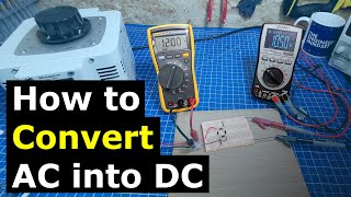 Full Bridge Rectifier  How to convert AC into DC power electronics [upl. by Ramah]