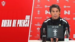 Rueda de Prensa previa al Fuenlabrada  UD Almería [upl. by Aihsotan]