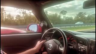 Honda S2000 AP1 vs AP2 Roll Race [upl. by Barabas]