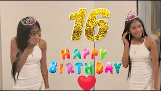 SANIQUA SWEET SIXTEEN CELEBRATION  FULL DAY VLOG [upl. by Welcy]