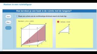 3 Hoek berekenen met tangens in de ruimte [upl. by Delanie]