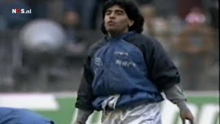 Maradona quellindimenticabile riscaldamento contro il Bayern [upl. by Airednaxela]