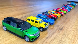 Smaller Diecast Model Cars Stopped By Finger 2 [upl. by Ahsiekit]