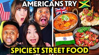 Americans Try The Spiciest Street Food From Around The World [upl. by Mcconnell]