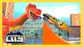 РАЗРУШЕНИЕ ДИНОЗАВРАМИ  Hot Wheels City 3 сезон  6 серия  HotWheelsRussia 3 [upl. by Riesman]