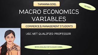 Macro Economic Variables Basics of Macro Economics  Stock Vs Flow Concept  Lecture 2 [upl. by Placia]