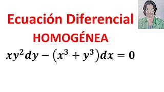 CÓMO resolver una ECUACIÓN diferencial HOMOGÉNEA ejercicios RESUELTOS paso a paso [upl. by Essirahs]