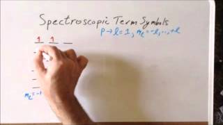 Spectroscopic term symbols two p electrons p² part 1 [upl. by Tzong]