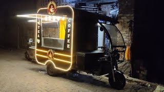 Graduate chaiwala foodcart On Erickshaw for tea amp coffee foodcartbusiness in delhi NCR [upl. by Fleischer]