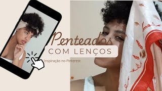 3 penteados com lenços para aqueles dias que o cabelo não está tão cacheado🙆🏽 [upl. by Ahsikal]