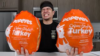 SOLD OUT Popeyes Cajun Thanksgiving Turkey x2 [upl. by Schwenk]