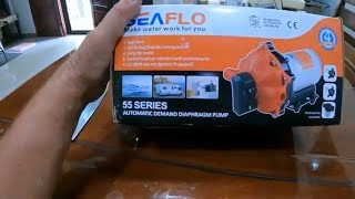 Installing a SEAFLO 55 Series 12 volt water pump 60 psi 21 lpm [upl. by Thapa232]