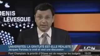 Denis Lévesque  La gratuité estelle réaliste dans les universités [upl. by Akeylah]