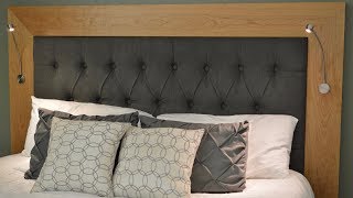 Heres How I Build a Tufted Headboard Woodworking and Upholstry [upl. by Sollars]