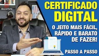 COMO FAZER O CERTIFICADO DIGITAL  Rápido fácil e barato  Tutorial passo a passo exemplo real [upl. by Wilson]