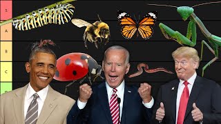 PRESIDENTS MAKE AN INSECT TIER LIST [upl. by Cissej]