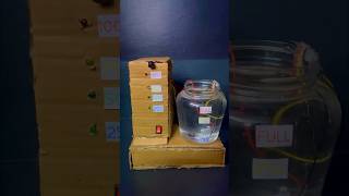 How to make water level indicator using cardboard  Science project  water level indicator shorts [upl. by Nyra]